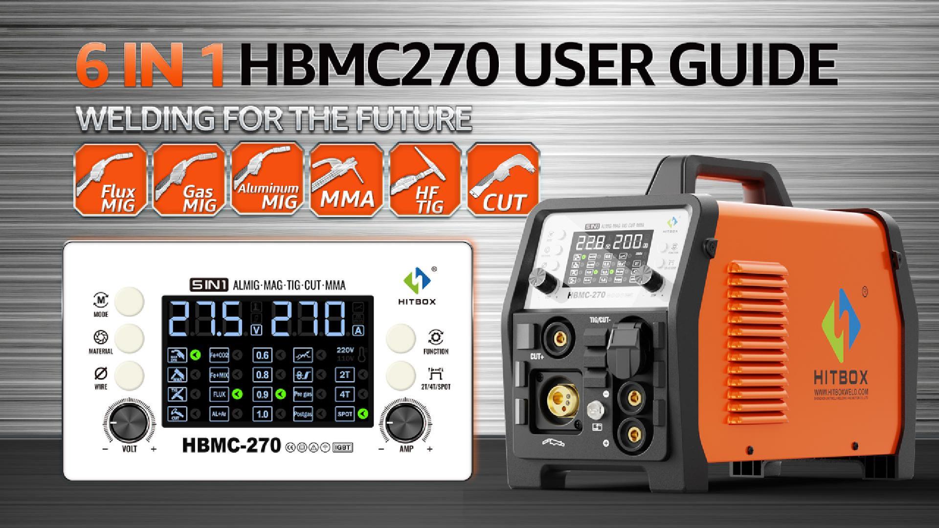 HITBOX Saldatrice Multifunzione Combo 200A 230V – MIG Pulsato